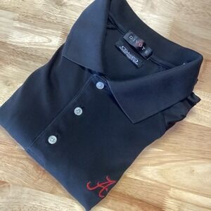 EUC Mens Divots Golf University‎ Of Alabama Short Sleeved Polo -Large